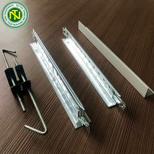 Grille suspendue en métal, barre en T suspendue, <span class=keywords><strong>faux</strong></span> <span class=keywords><strong>plafond</strong></span> <span class=keywords><strong>pour</strong></span> dalles de <span class=keywords><strong>plafond</strong></span> en PVC et en plâtre, angle mural noir - Product Image 5