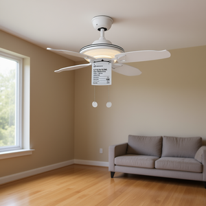 <b>LED</b> Ceiling Fan 25.5 Inch 5 Blades DC Motor Remote <b>Control</b> 3 Color Temperatures 6 Speeds Flush Mount Modern Design - Product Image 2