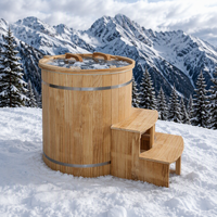 Baignoire à glace en bois haute performance pour l'extérieur, idéale pour la récupération des athlètes et le bien-être à domicile – Fournisseur Hi-Q