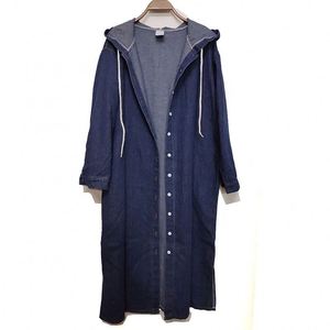 YP Wholesale Veste <span class=keywords><strong>Femme</strong></span> Dames <span class=keywords><strong>Manteau</strong></span> <span class=keywords><strong>Long</strong></span> en Jean Oversize Coupe-Vent en Denim pour l'Automne - Product Image 2
