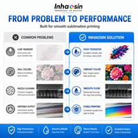 Tinta de Sublimación para Cabezal de Impresión Epson, Alta Tasa de Transferencia, Impresión en Poliéster, Directo de Fábrica, Fabricante de Impresión Textil
