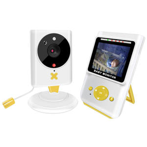 2.4 Inch LCD Screen Display Infant Night Vision <strong>Wireless</strong> Baby Monitor Two Way Audio <strong>Temperature</strong> <strong>Sensor</strong> Lullabies Pan-Tilt Music - Product Image 1
