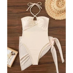 Maillot de bain 2 pièces personnalisé 3D, nouvelle collection 2024, style color block, simple noir et blanc, style pop, petite fragrance, tenue de plage - Product Image 4