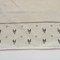 Serviette carrée classique personnalisée imprimée, 55% lin 45% coton, 265 g/m², avec bordure en dentelle, durable et lavable pour la maison, les restaurants et les événements