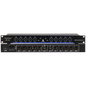 Depusheng SM266 Profesional 10 canales Divisor de señal de <span class=keywords><strong>audio</strong></span> Dispositivo de <span class=keywords><strong>audio</strong></span> Procesador digital <span class=keywords><strong>DSP</strong></span> - Product Image 1