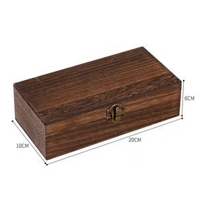 Wooden Jewelry Storage <b>Box</b> Solid Wood Desktop Organizer For Jewelry Watches <b>Small</b> Gift <b>Box</b> <b>With</b> <b>Lid</b> - Product Image 3