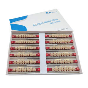 ฟันอะคริลิกเรซิ่น 16 สี ฟันหลังสังเคราะห์แบบสองชั้น - Product Image 1