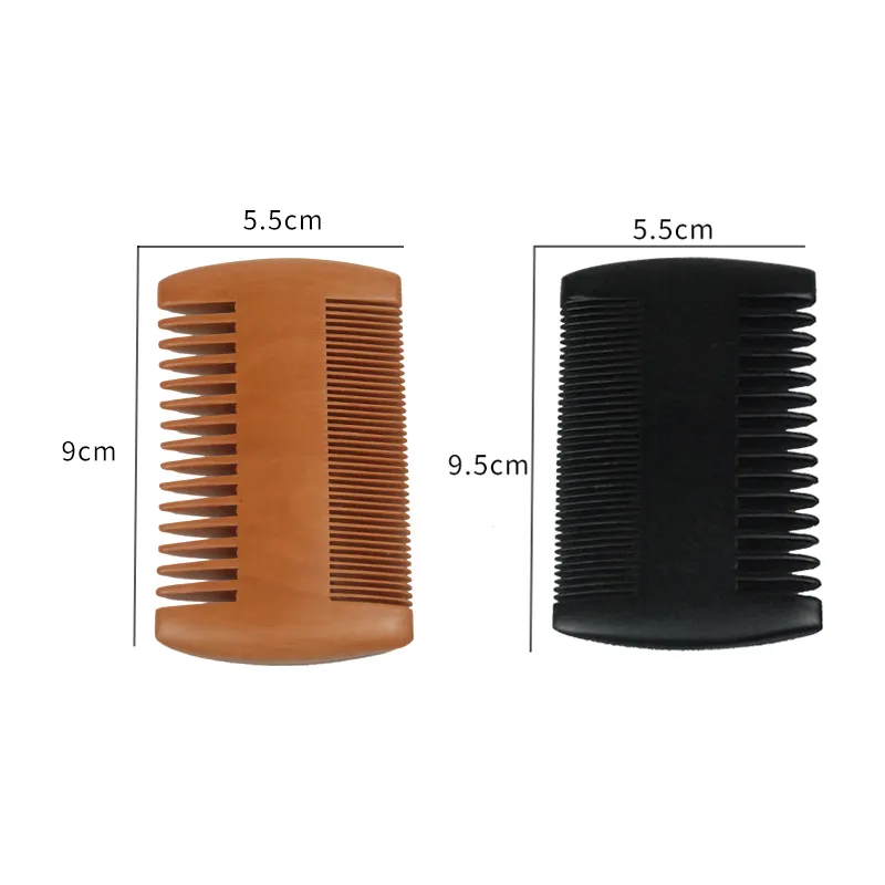 OEM Various Specifications High Quality 100% Natural Eco-Friendly Handmade Pocket Hair Brush Comb Wooden Beard Hair Comb