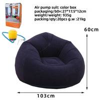 Canapé gonflable Da Niu, coussin d'air, chaise de camping portable pour l'extérieur et la plage, fauteuil paresseux moderne en PVC floqué