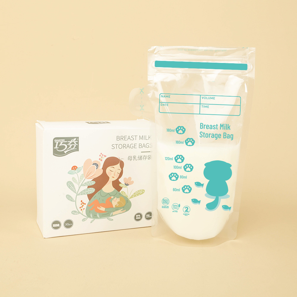 Breast milk dispensing bags, 180ml each [30 bags per box]