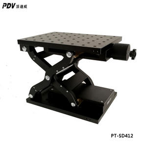 PT-SD410 Heavy Duty Lab Jack, di Grandi Dimensioni-Piattaforma Lab Manuale Prese in 120 millimetri di Viaggio - Product Image 4