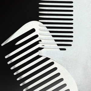 Mejor calidad profesional Moq bajo logotipo personalizado peine de Metal para el cabello resaltar para salón - Product Image 5