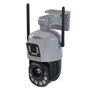 كاميرا مراقبة خارجية 6 ميجابكسل واي فاي لاسلكية 3G 4G بطاقة SIM كاميرا أمان 30X تكبير عدسة مزدوجة PTZ CCTV كاميرا مراقبة