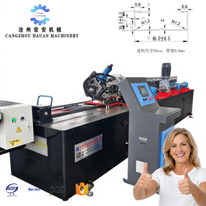 เครื่องขึ้นรูปเหล็กโครงฝ้าเพดาน CANGZHOU HAUAN MACHINERY ขนาด 93 มม. ป้อนวัสดุได้แม่นยำสูง 380V ผลิตในจีน - Product Image 1