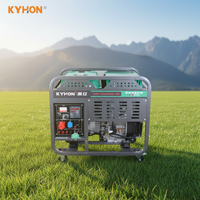 Groupe électrogène diesel KaiHong KDF20000XE à performance fiable, type ouvert, bicylindre en V, 4 temps, refroidi par air, ATS, télécommande
