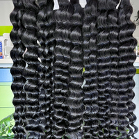 Extensions de cheveux humains Remy cambodgiens vierges à ondulations profondes, alignées aux cuticules, double trame, toutes couleurs