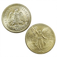 Monedas Conmemorativas Antiguas de 50 Pesos Mexicanos de 1821-1921