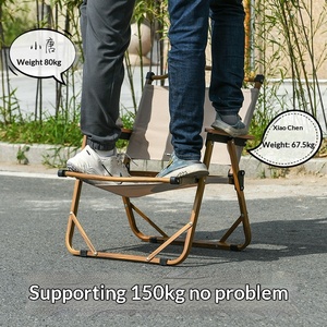 ชุดโต๊ะและ<span class=keywords><strong>เก้าอี้</strong></span>พับกลางแจ้งแบบพกพาอลูมิเนียมอัลลอยด์แคมป์ปิ้งตกปลาปิกนิกเฟอร์นิเจอร์กลางแจ้ง - Product Image 4