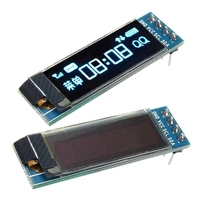 Módulo de Pantalla OLED I2C de 0.91, 0.96, 1.3 y 1.9 Pulgadas, Serie IIC, Color Amarillo, Azul, Blanco, Compatible con Nano Display