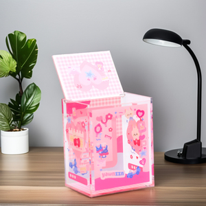 Scatola Regalo in Acrilico a Conchiglia, Produzione Diretta, Dimensioni Personalizzabili, Rettangolare con Tecnica di Incisione UV, Logo Personalizzabile - Product Image 4