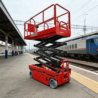 Plateforme de travail aérienne articulée autopropulsée électrique Rong Yu JT-GZ0406 de 14 mètres, élévateur télescopique entièrement automatique