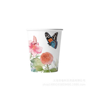 Butterfly Tea Party Supplies Paper Plates Cups <b>Tablecloth</b> Birthday Decorations 40-60 Pcs Environment Friendly Digital Printing - Product Image 5