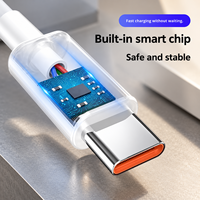 Kabel Charger USB C Super Cepat 120W Termurah, Kabel Data Pengisian Cepat Pintar 6A Tipe-C 3.0 3.1 untuk iPhone Android