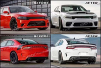 Diffuseur de pare-chocs avant arrière pour voiture 2021 + Hellcat SRT Car For Dodge Charger Front Lip Part 2015-2023