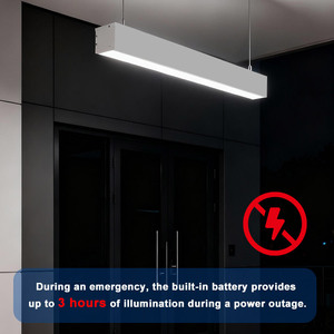 Ip65 không thấm nước bề mặt gắn phòng tập thể dục sảnh chuyên nghiệp cài đặt dự án 2ft 4ft 6ft <span class=keywords><strong>8ft</strong></span> có thể kết nối bị đình Chỉ <span class=keywords><strong>Led</strong></span> tuyến tính ánh sáng - Product Image 2