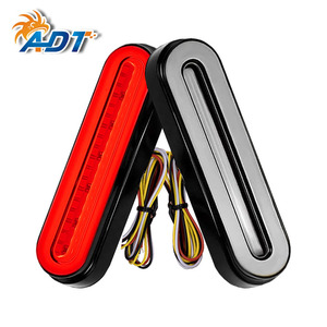 Feux de signalisation à LED pour camion et remorque, 58 LED, 4,92 pouces, 10-30 V, double couleur, clignotants à défilement, feux de freinage rouges - Product Image 5