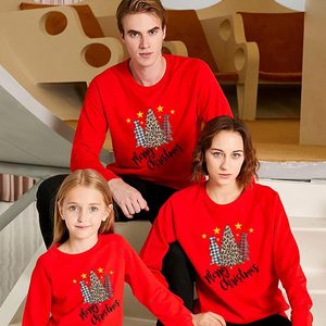 Sweat-shirt personnalisé pour femme, enfant, bébé garçon et fille, motif arbre de Noël assorti pour toute la famille, pull décontracté maman et moi - Product Image 4