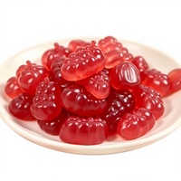 OEM Factory Wholesale Gummy Candy Bulk Bag Grape Soft Candy Sweet Flavor Colorful Cartoon-Shaped Candies