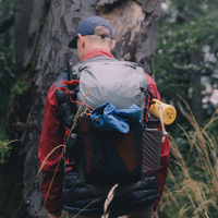 Sac à dos vintage en nylon imperméable unisexe à enroulement pour la randonnée, le trekking et les sports de plein air