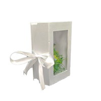 Caja de Regalo Rígida Ecológica con Tapa Magnética Transparente Reutilizable de Lujo Personalizada, Impresión Offset en Ventana