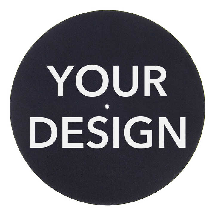 Felt Slipmat Record Platter Mat Phonograph Lp Vinyl Record Player Black