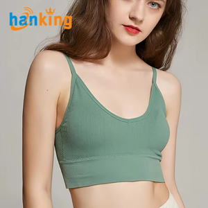 Top Corto Acanalado <span class=keywords><strong>para</strong></span> Mujer Ehanking, Top Tubo Cómodo con Espalda en U, Camiseta sin Costuras Sexy <span class=keywords><strong>para</strong></span> Ropa Urbana, Bralette Deportivo - Product Image 1