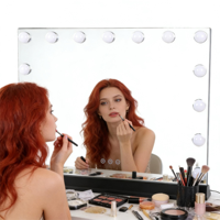 Vente en gros 15 ampoules LED à écran tactile 58x45cm vanité de maquillage éclairée avec miroir de courtoisie LED Hollywood