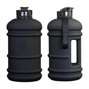 Jarra Deportiva <span class=keywords><strong>de</strong></span> 2.2L en Oferta, Botella <span class=keywords><strong>de</strong></span> Agua <span class=keywords><strong>de</strong></span> Plástico PETG Negra Esmerilada sin BPA con Correa - Product Image 3