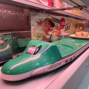 Muy Popular Insane de alta velocidad Shinkansen Sushi Train <span class=keywords><strong>Food</strong></span> Delivery Robot Bullet Sushi Train bar Cinta transportadora para restaurante - Product Image 5