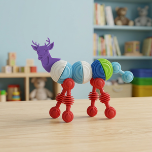 Figura de Ciervo de Juguete de Safari Animal Divertido para Niños, PVC ABS, Miniatura Coleccionable, Juguete Educativo, Regalo Unisex - Product Image 3