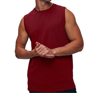 Débardeurs pour hommes en coton/fibre de bambou respirant, légers, sans manches, pour la gym, séchage rapide, vêtements de sport décontractés - Product Image 3
