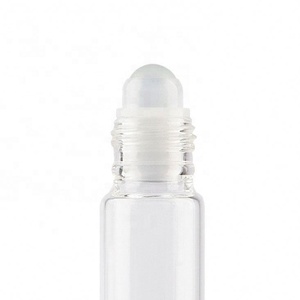 5ml 10ml <b>Clear</b> Color Glass Refillable Roll on Bottle Lip <b>Gloss</b> Container Packaging - Product Image 4