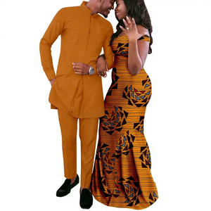 <span class=keywords><strong>Coppia</strong></span> africana in cotone eco-friendly Slim Fit stampa Dashiki abiti lunghi abbinati da uomo 2 pezzi Patchwork estivo - Product Image 5