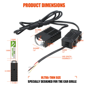 미니 25W 24V 48V Zdu39 차량용 드라이빙 스포트라이트 안개등 프로젝터 자동차 스포트라이트 LED 그릴 라이트 - Product Image 5