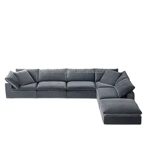 Wohn möbel billig traditionelle Sofa Liege Angebote L-Form moderne Luxus Stoff Schlafs ofa zu verkaufen