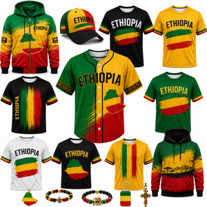 T-shirt de luxe style <span class=keywords><strong>Rasta</strong></span> éthiopien, vêtement streetwear avec motif lion noir et or, idéal pour les festivals - Product Image 6