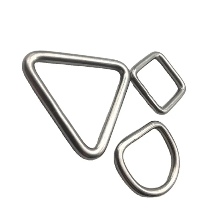 卸売ウェビングバッグDリング鋼金属リングステンレス鋼溶接Dリング