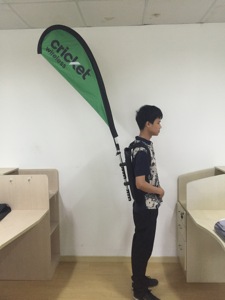 Kích Thước Nhỏ Ngoài Trời Di Chuyển Ba Lô Quảng Cáo Lông Cờ Mô Hình Khác Nhau Bay Cờ - Product Image 2