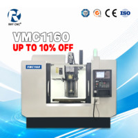 Centro de Mecanizado Vertical CNC VMC1160 de 3 Ejes BT40, Fresadora CNC Automática para Trabajar Metales