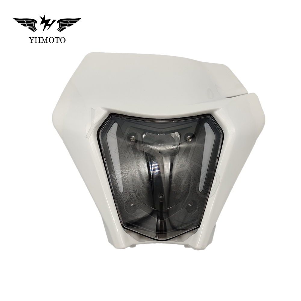 Cubierta blanca de luz ámbar